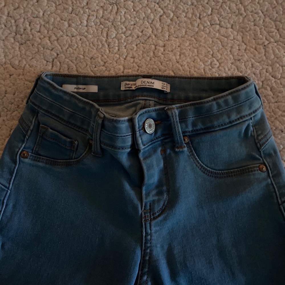 Bershka Light Blue Skinny Jean